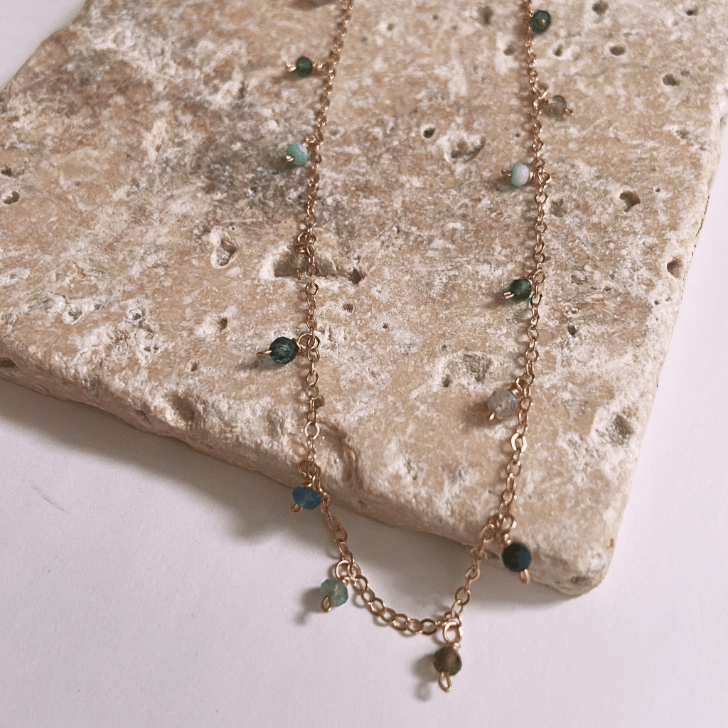 Shades of Blues and Greens Necklace