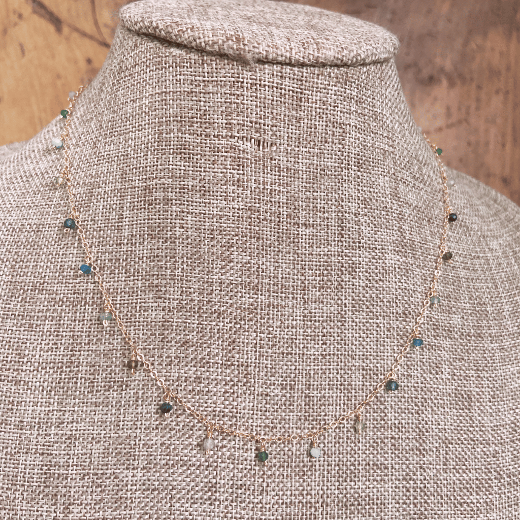 Shades of Blues and Greens Necklace