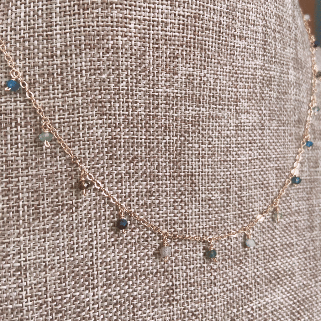 Shades of Blues and Greens Necklace