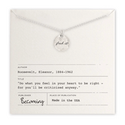 Silver F**k It Necklace