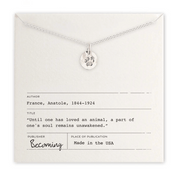 Silver Paw Print Necklace