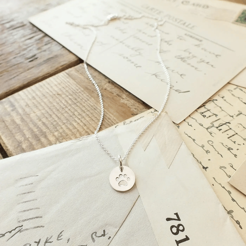 Silver Paw Print Necklace