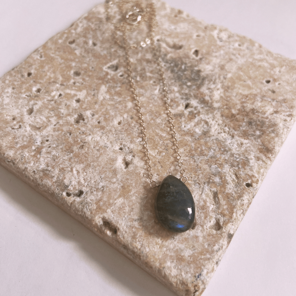 Smooth Labradorite Pendant Necklace