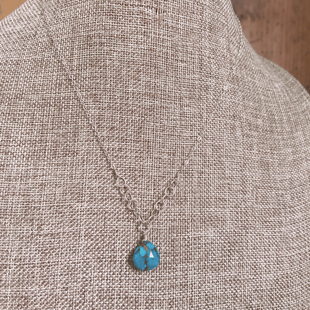 Turquoise Chain Drop Necklace