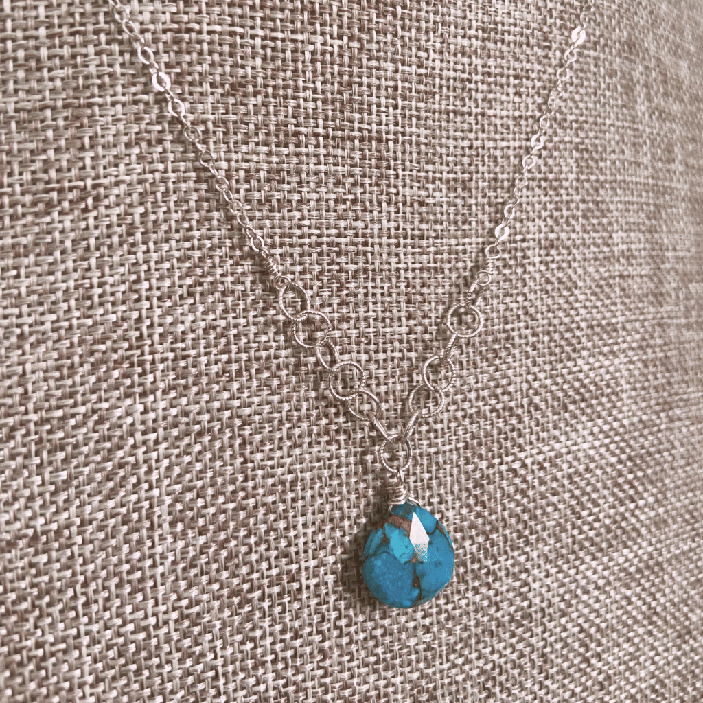 Turquoise Chain Drop Necklace