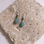Turquoise & Pyrite Earrings