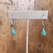 Turquoise & Pyrite Earrings