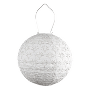 Porcelain Deco Globe Solar Lantern