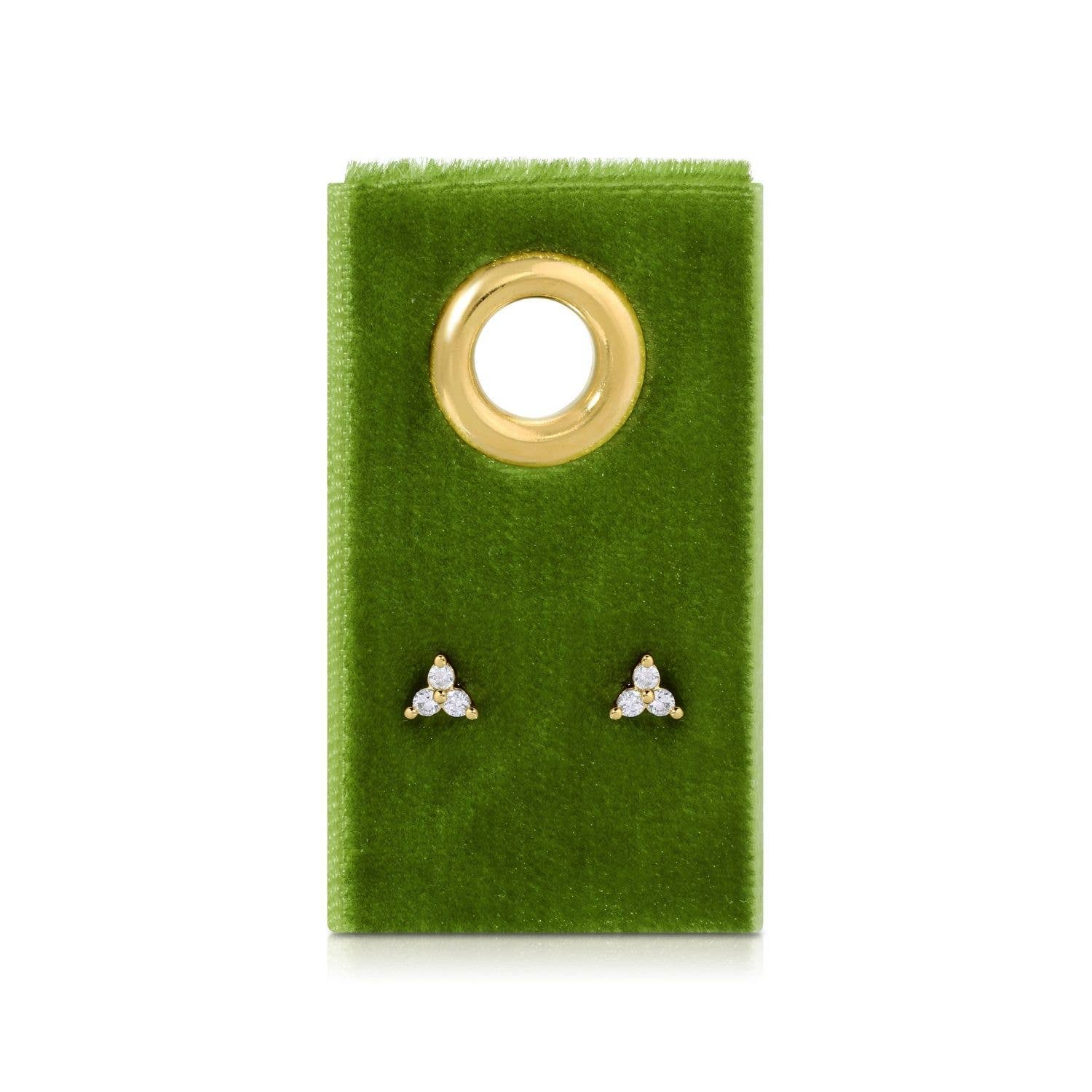 Triple Cluster Stud Earrings