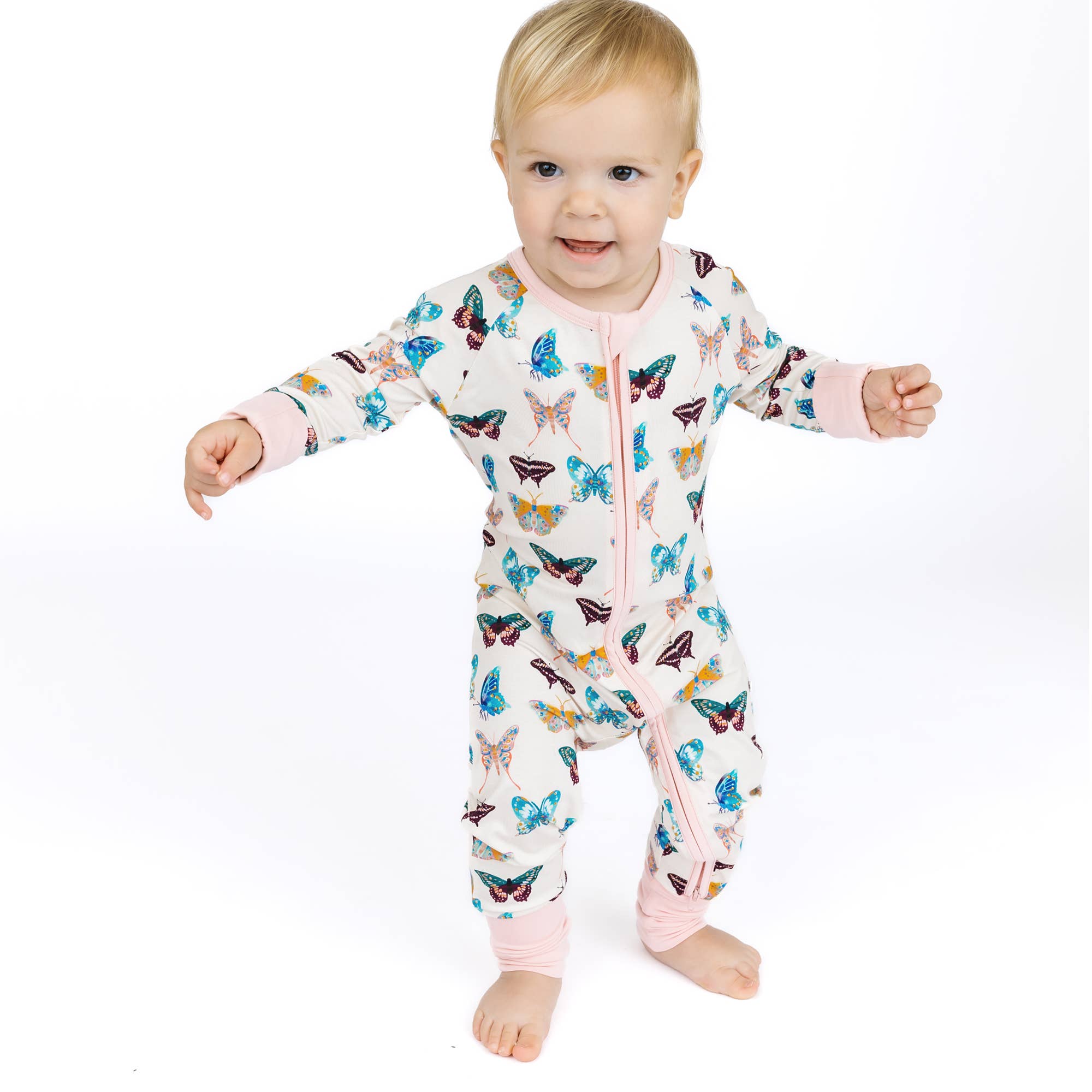 Butterflies Bamboo Baby Pajamas