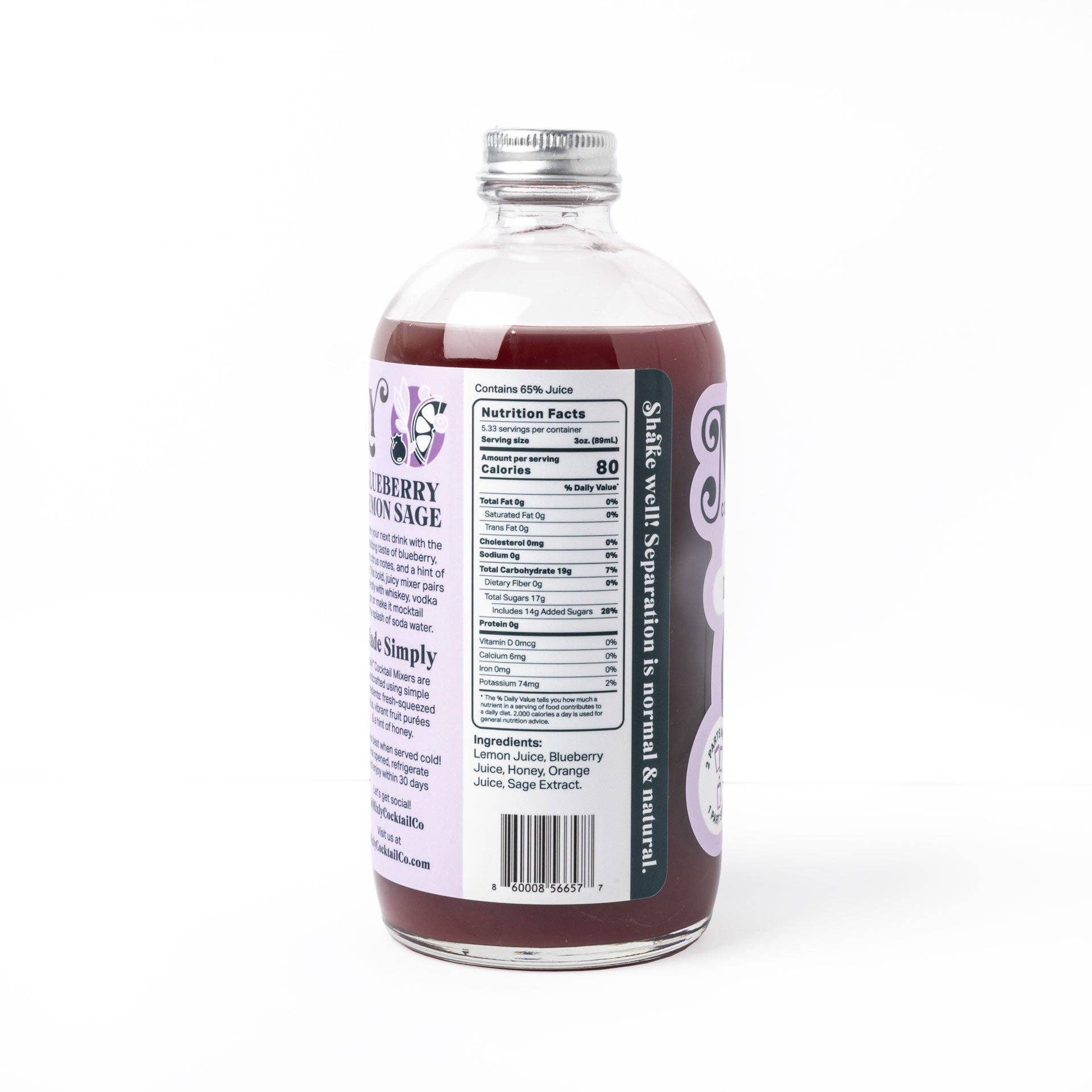 Blueberry Lemon Sage Cocktail Mix