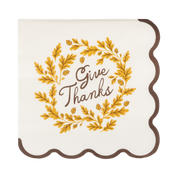 Give Thanks Cocktail Paper Napkins
