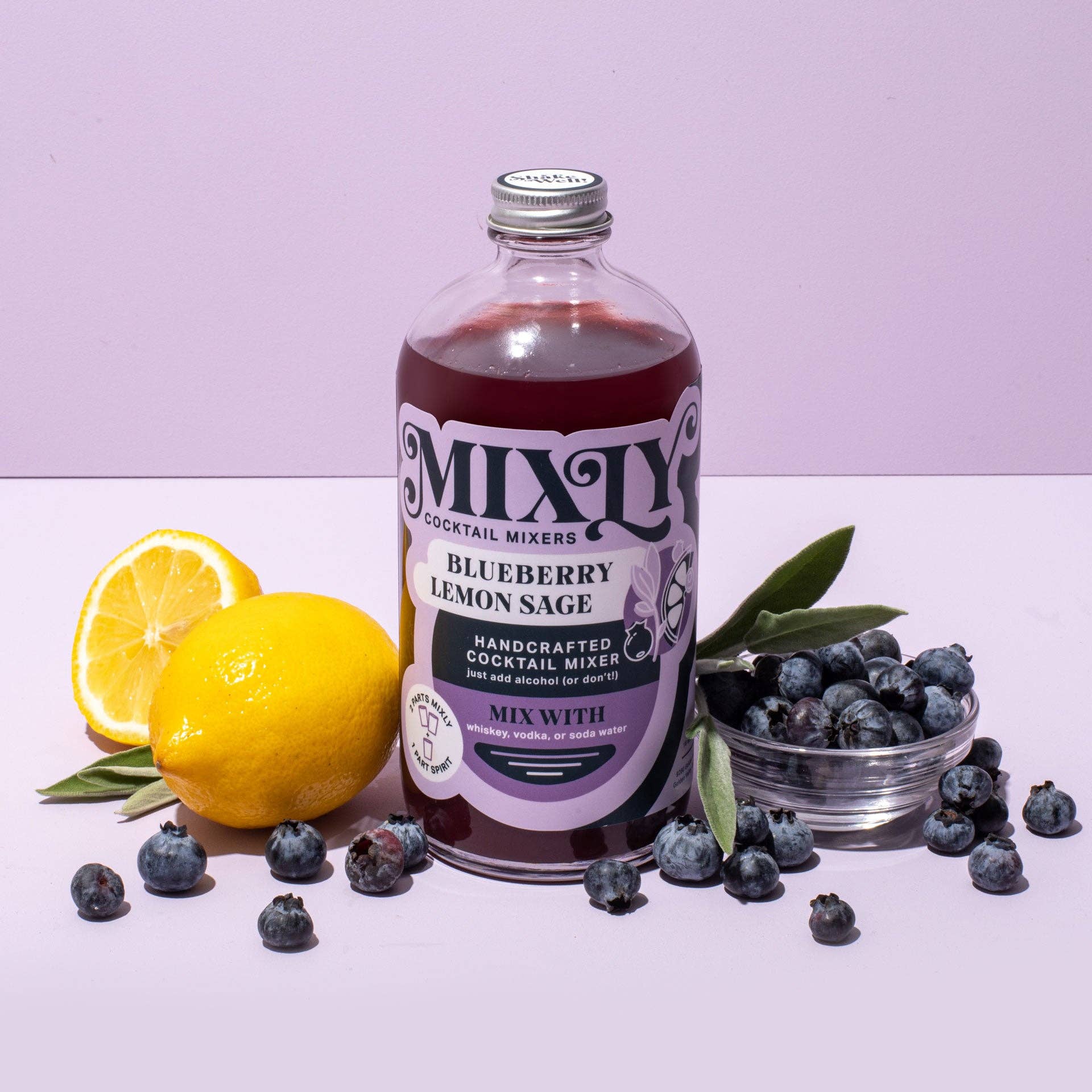 Blueberry Lemon Sage Cocktail Mix