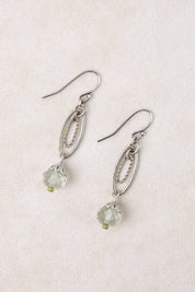 Mint Julep Czech Glass Dangle Earrings