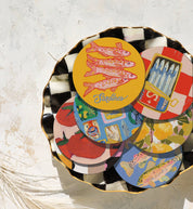 Pink Sardines Coaster