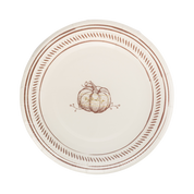 Pumpkin Line Art Paper Plates