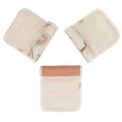 Rainbow/Butterfly Muslin Burp Cloth Set