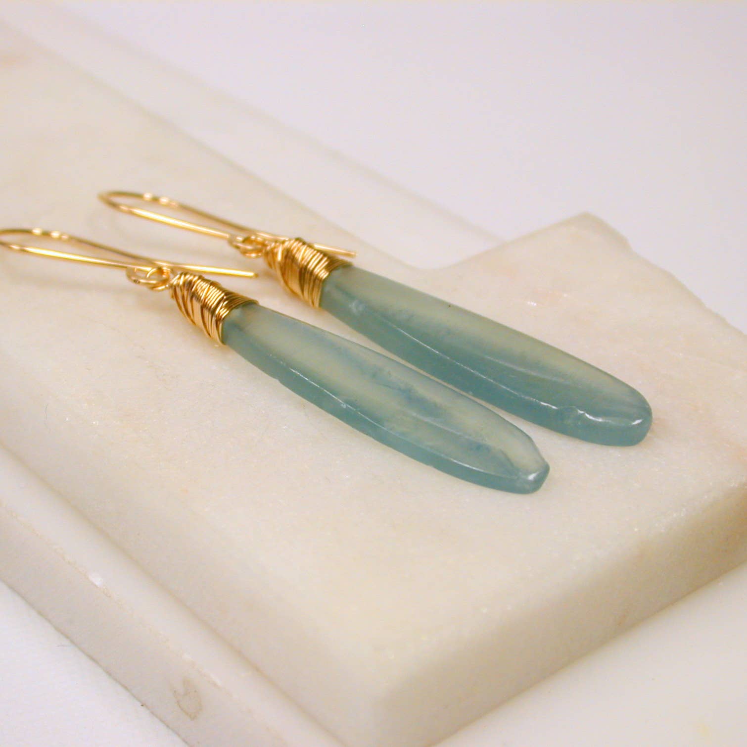 Argentina Blue Calcite Earrings