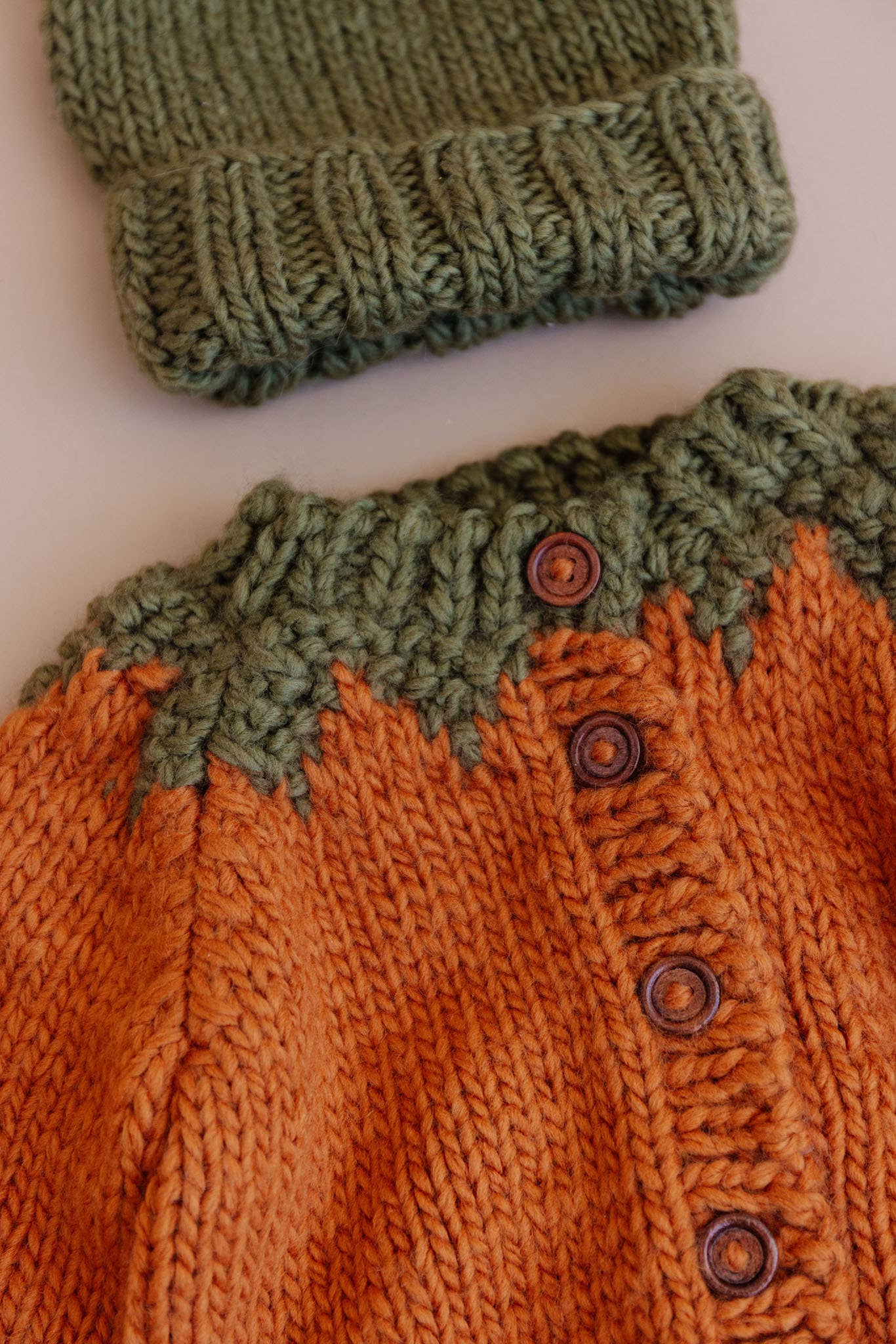 Pumpkin Baby Cardigan