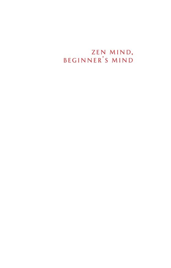 Zen Mind, Beginner's Mind