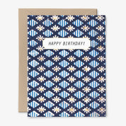 Happy Birthday Vintage Pattern Card