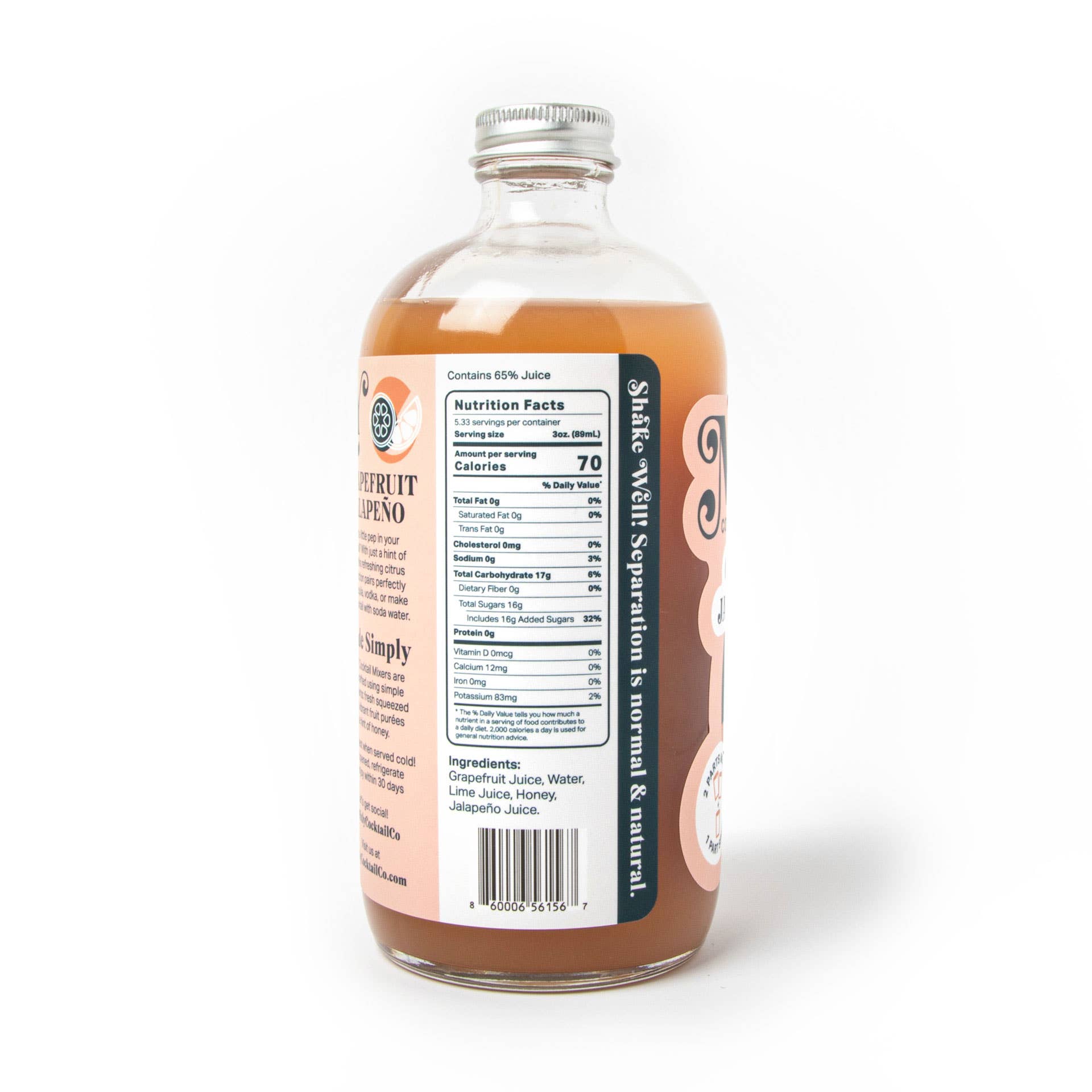 Grapefruit Jalapeño Cocktail Mix