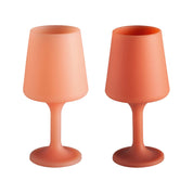 Terra + peach | swepp | silicone unbreakable wine glasses