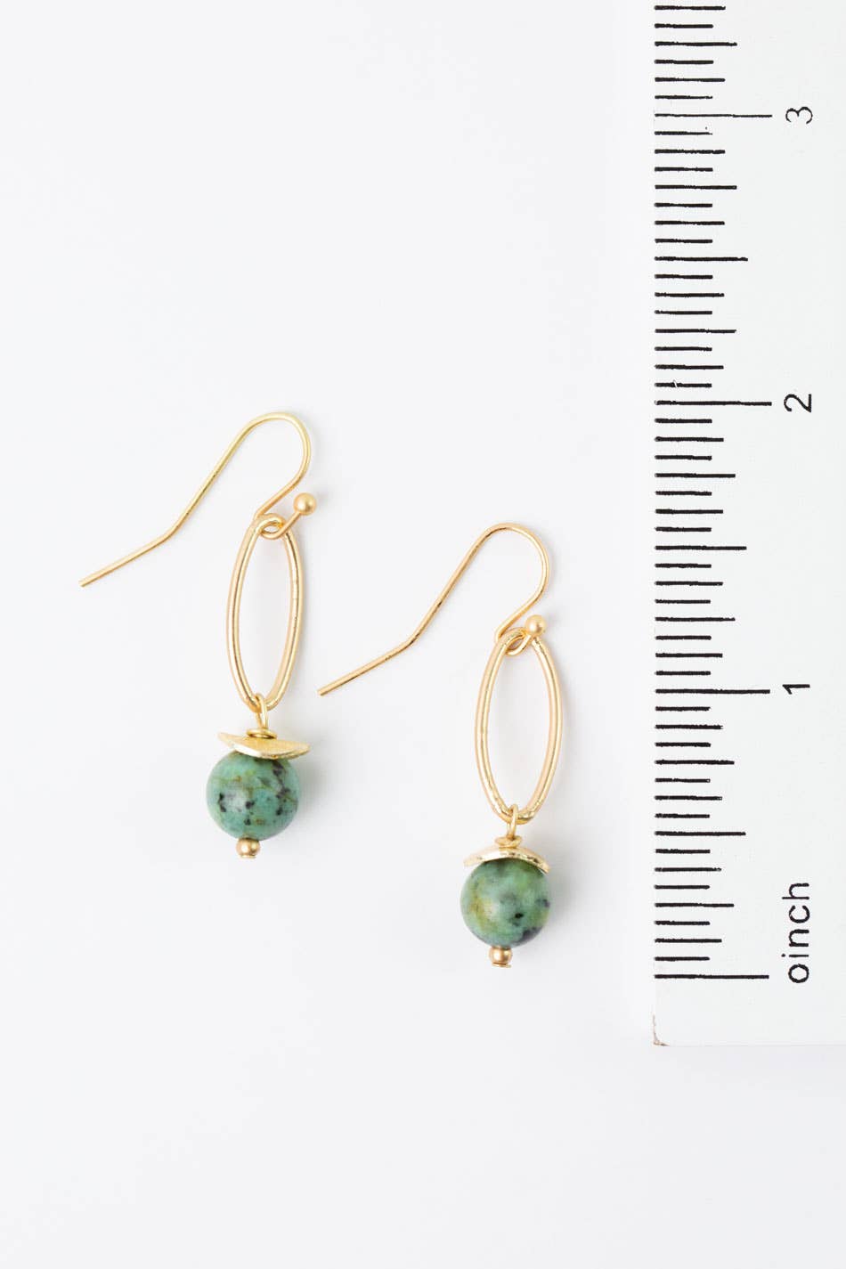 Tranquil Gardens African Turquoise  Dangle Earrings
