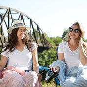 Tiny Stripe Insect Shield Scarf | Blue