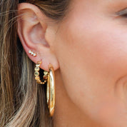 Triple Bar Stud Earrings