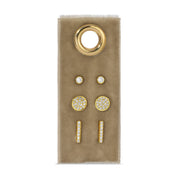 Pavé Velvet Stud Earring Gift Set