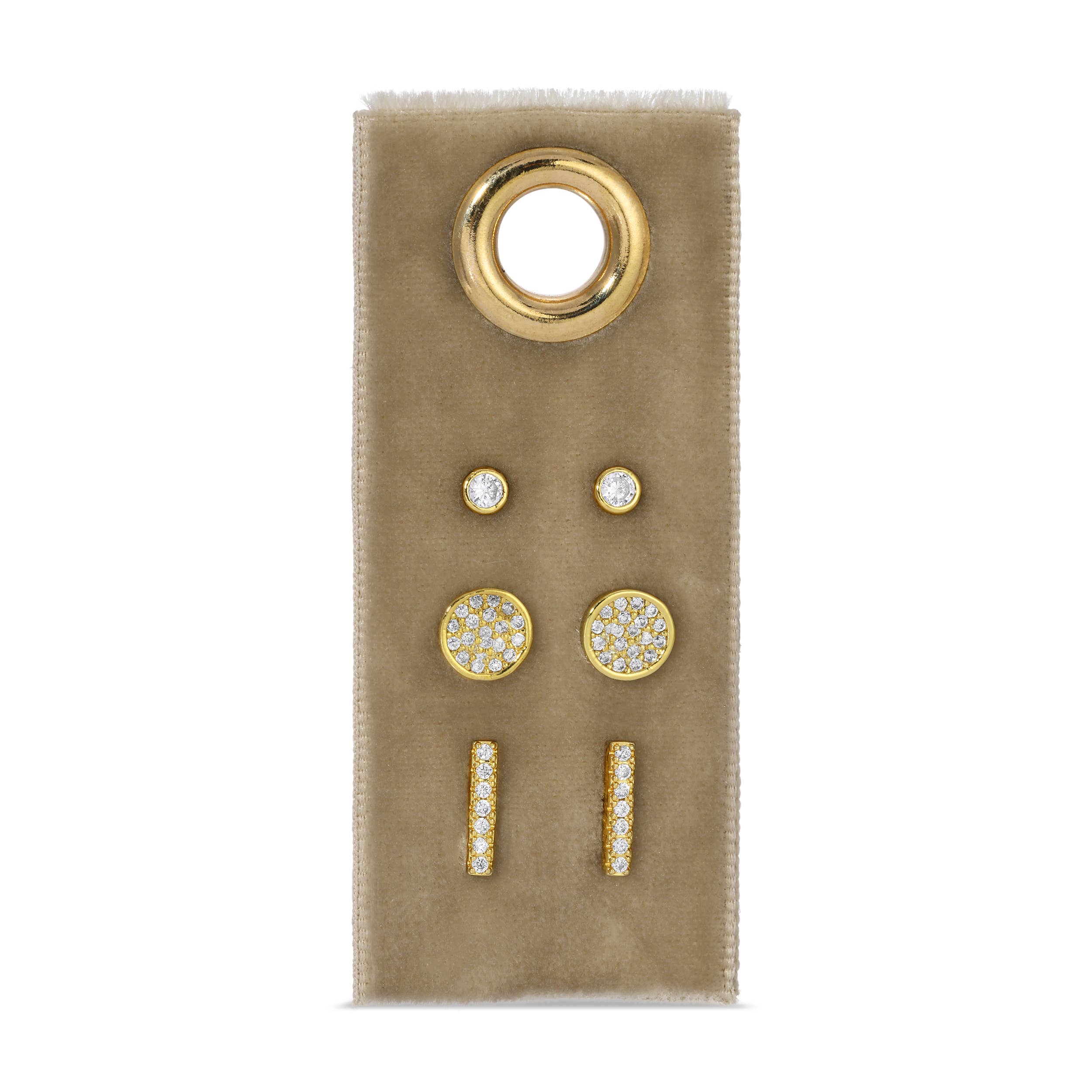 Pavé Velvet Stud Earring Gift Set