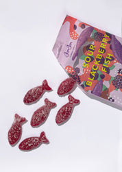 Sour Blackberry Swedish Fish Candy