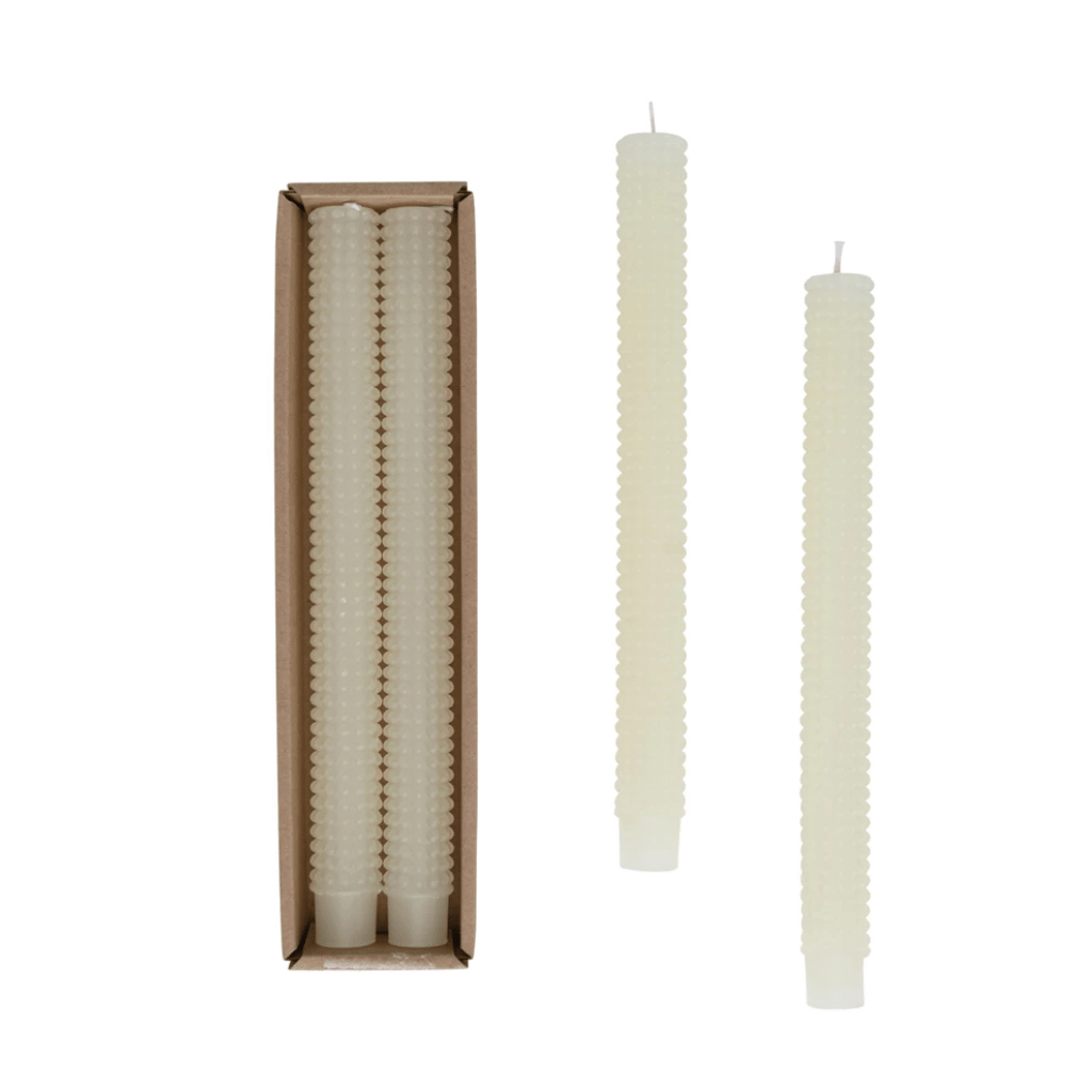 Boxed Hobnail Taper Candles