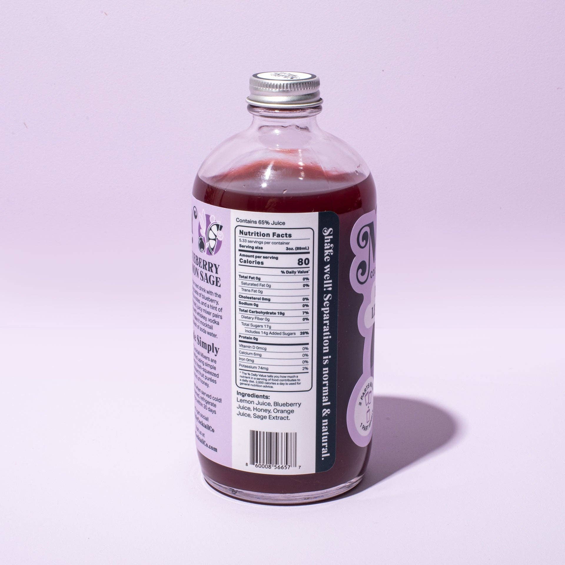 Blueberry Lemon Sage Cocktail Mix