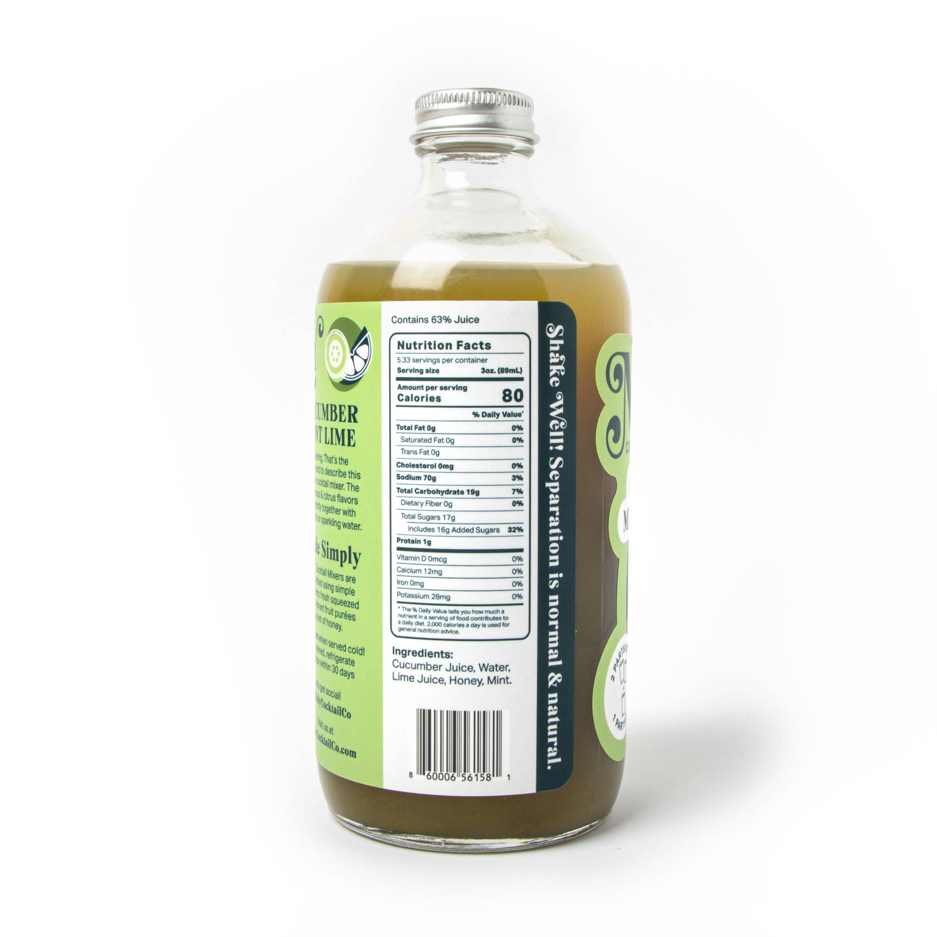 Cucumber Mint Lime Cocktail Mix