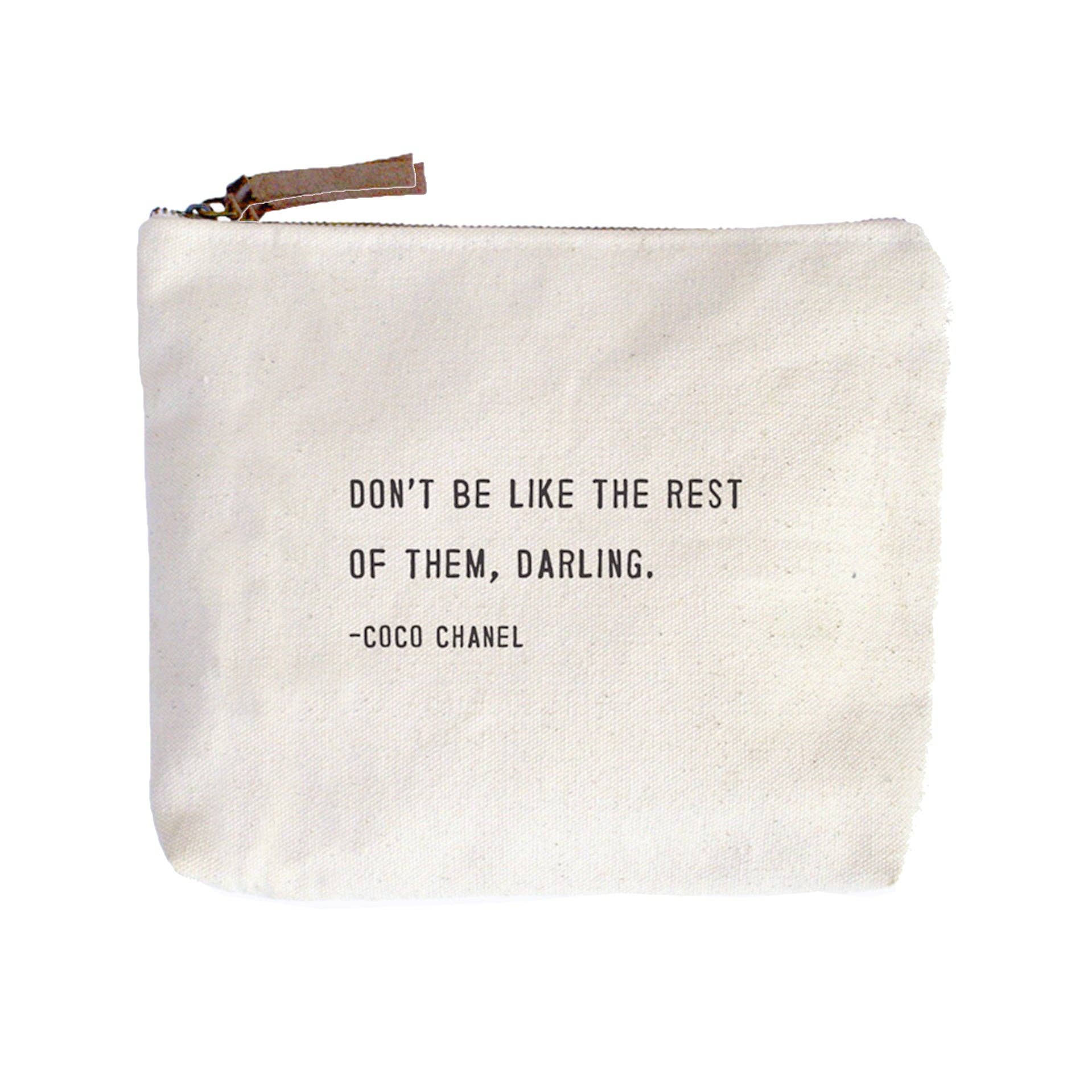 Coco Chanel Canvas Zip Bag