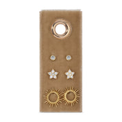 Star and Sun Velvet Stud Gift Set