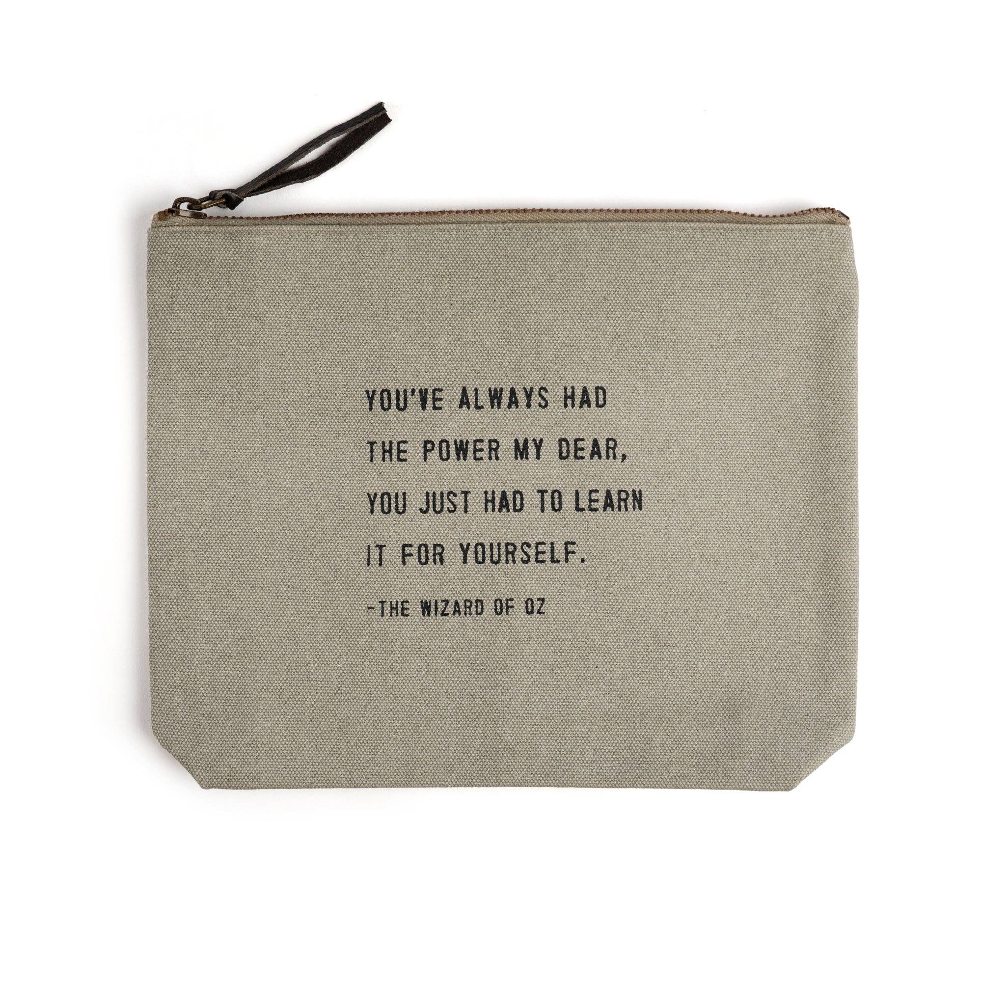 The Wizard of Oz Canvas Zip Bag