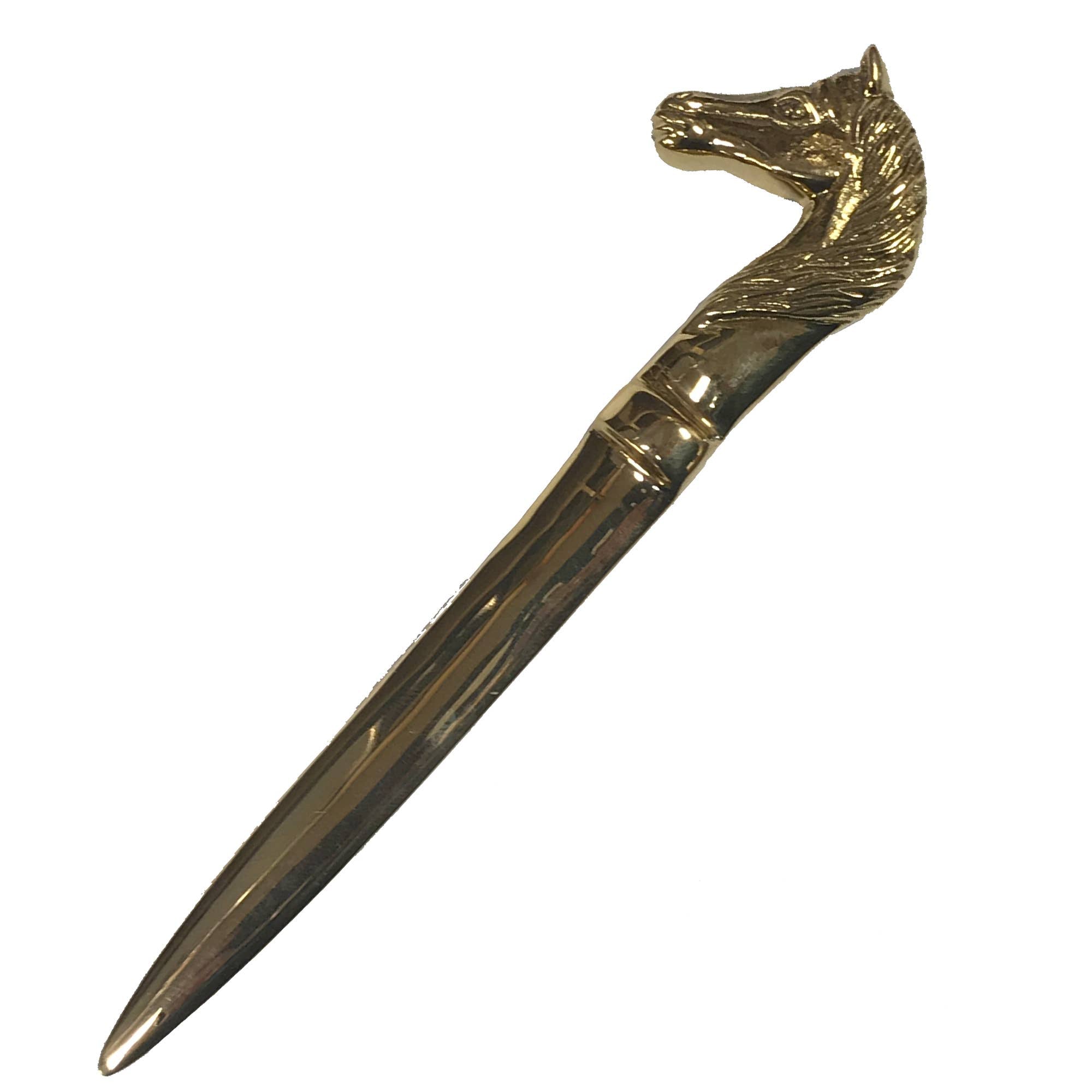 Brass Horse Head Letter Opener