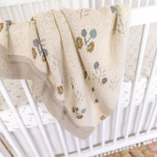 Poppy Organic Cotton Knitted Baby Blanket