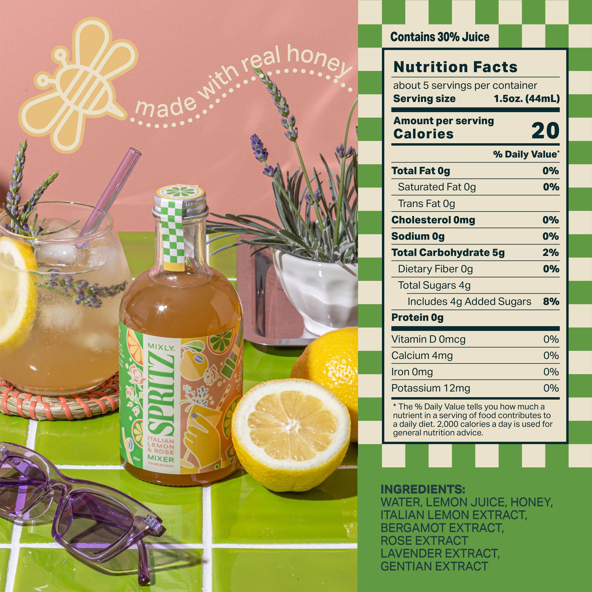 Italian Lemon & Rose Spritz Mix