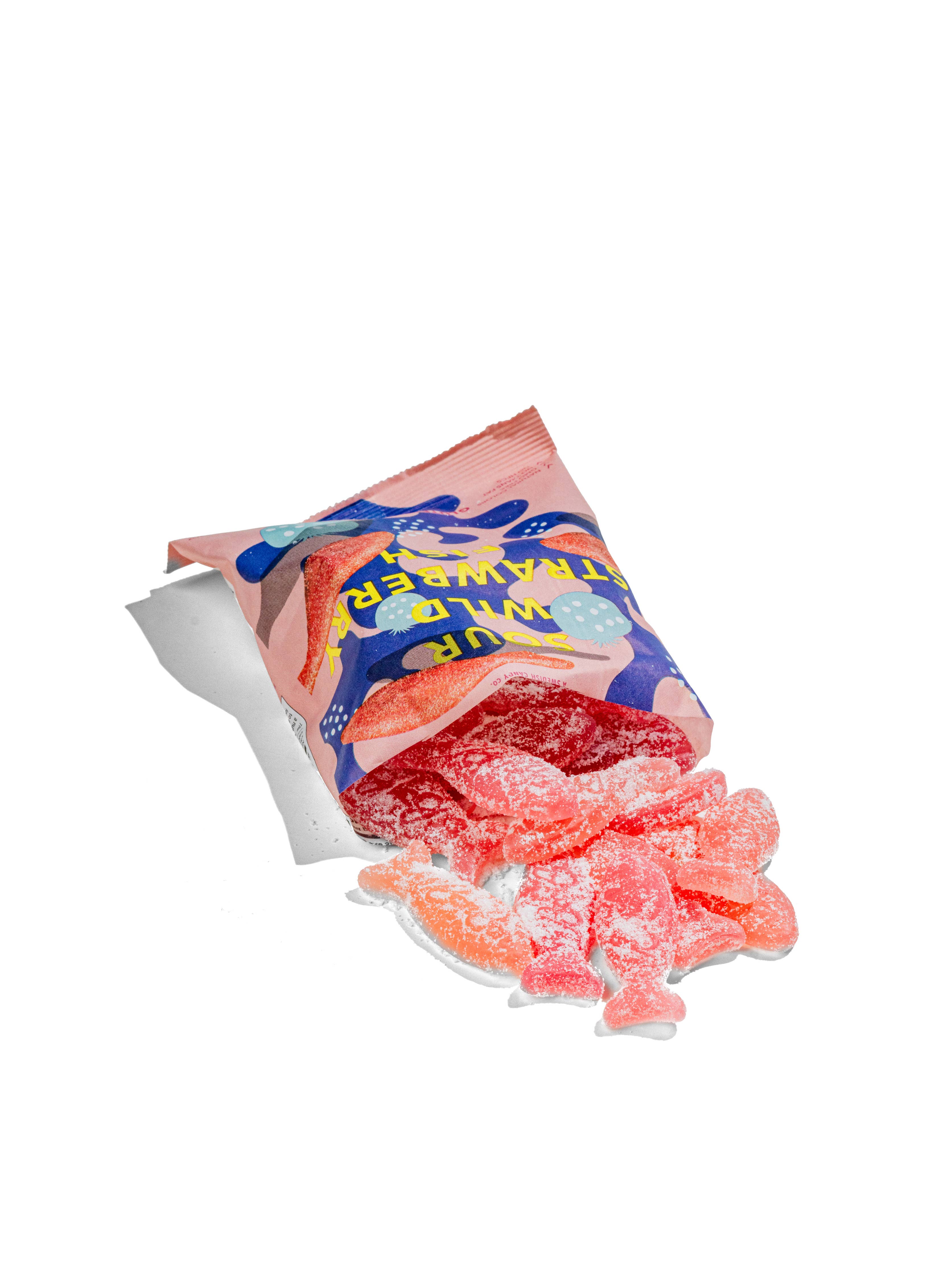Sour Wild Strawberry Swedish Fish