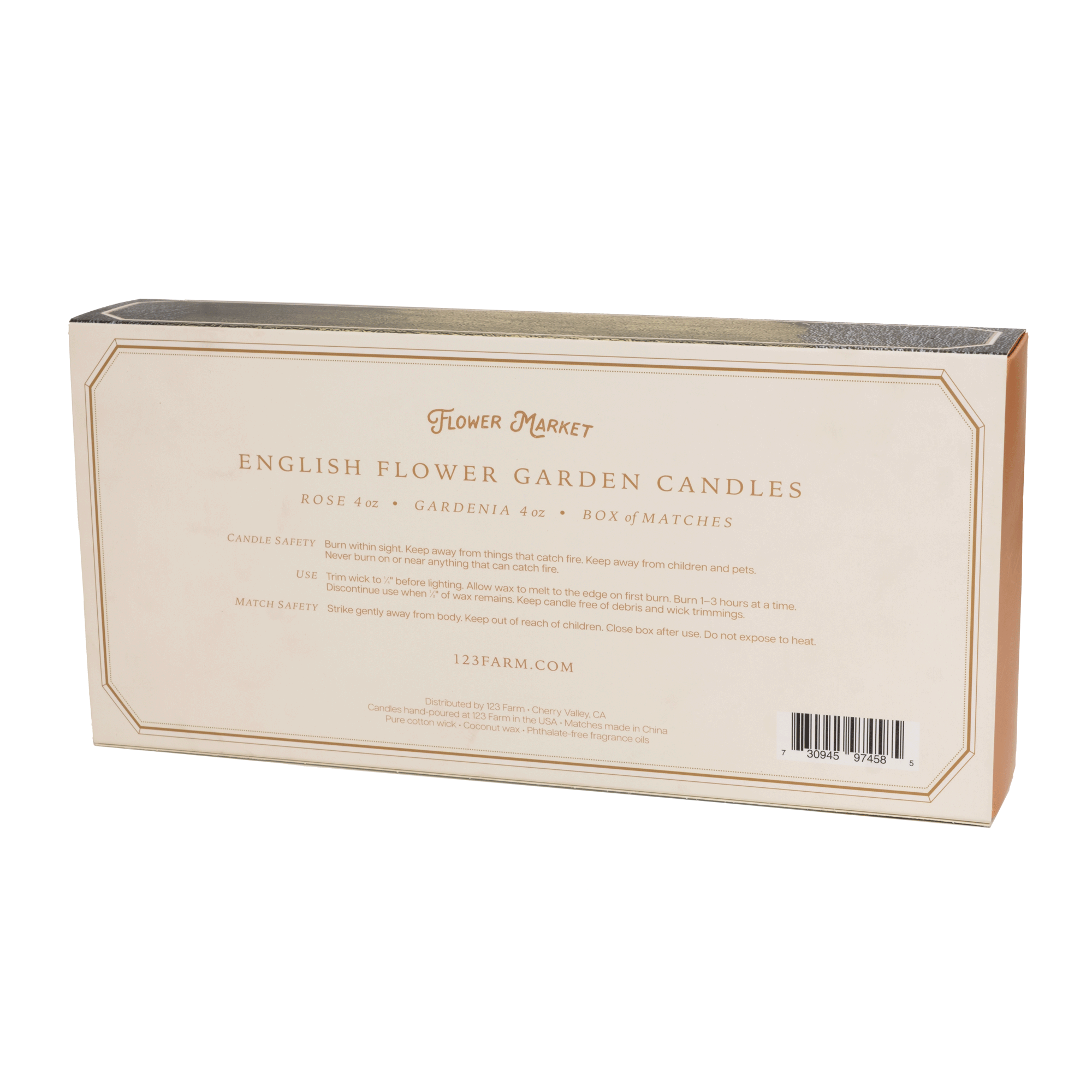 English Flower Garden Candle Set