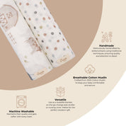 Farmhouse Tractor Muslin Swaddle Set