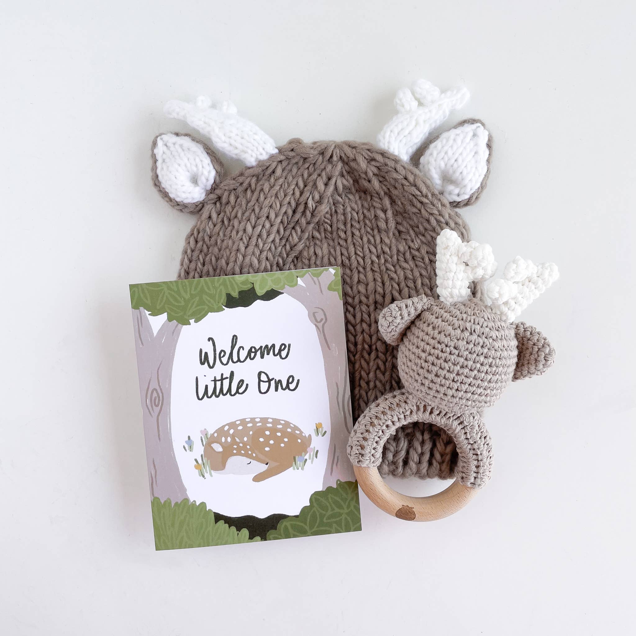 Deer Crochet Teether Rattle