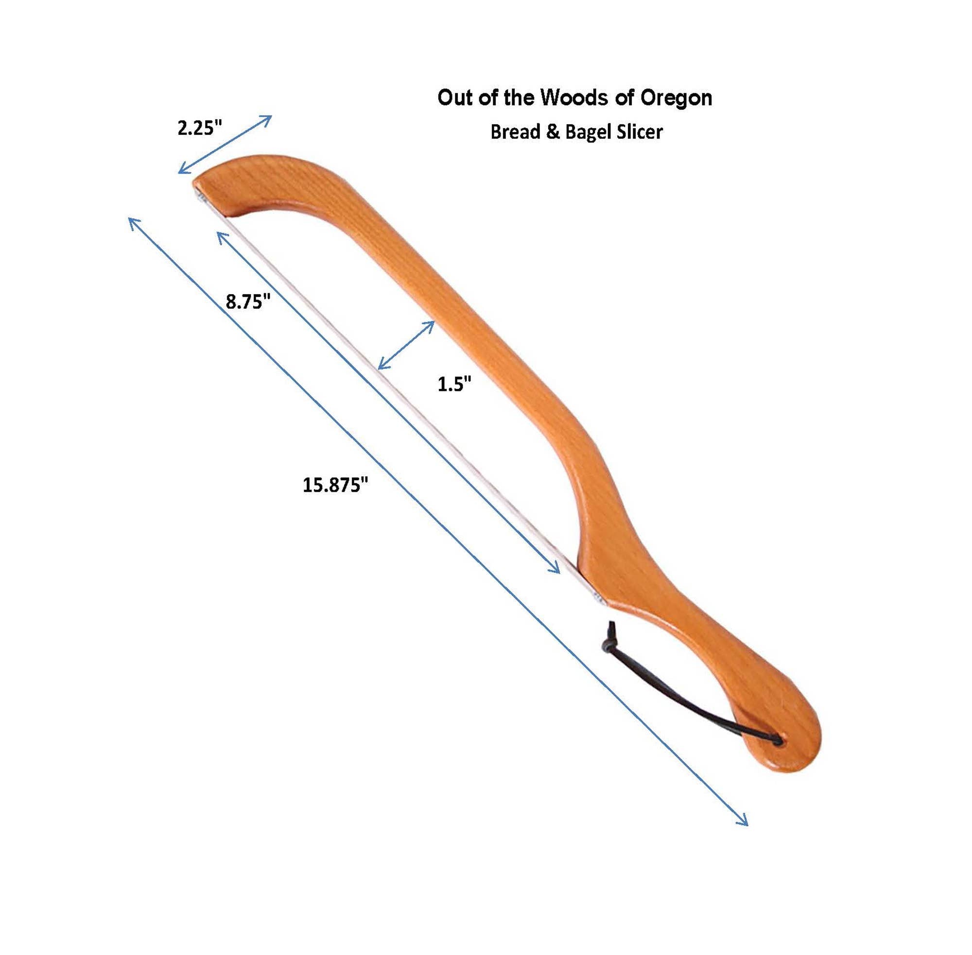 Bread & Bagel Slicer | Walnut Finish