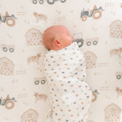Farmhouse Tractor Muslin Swaddle Set