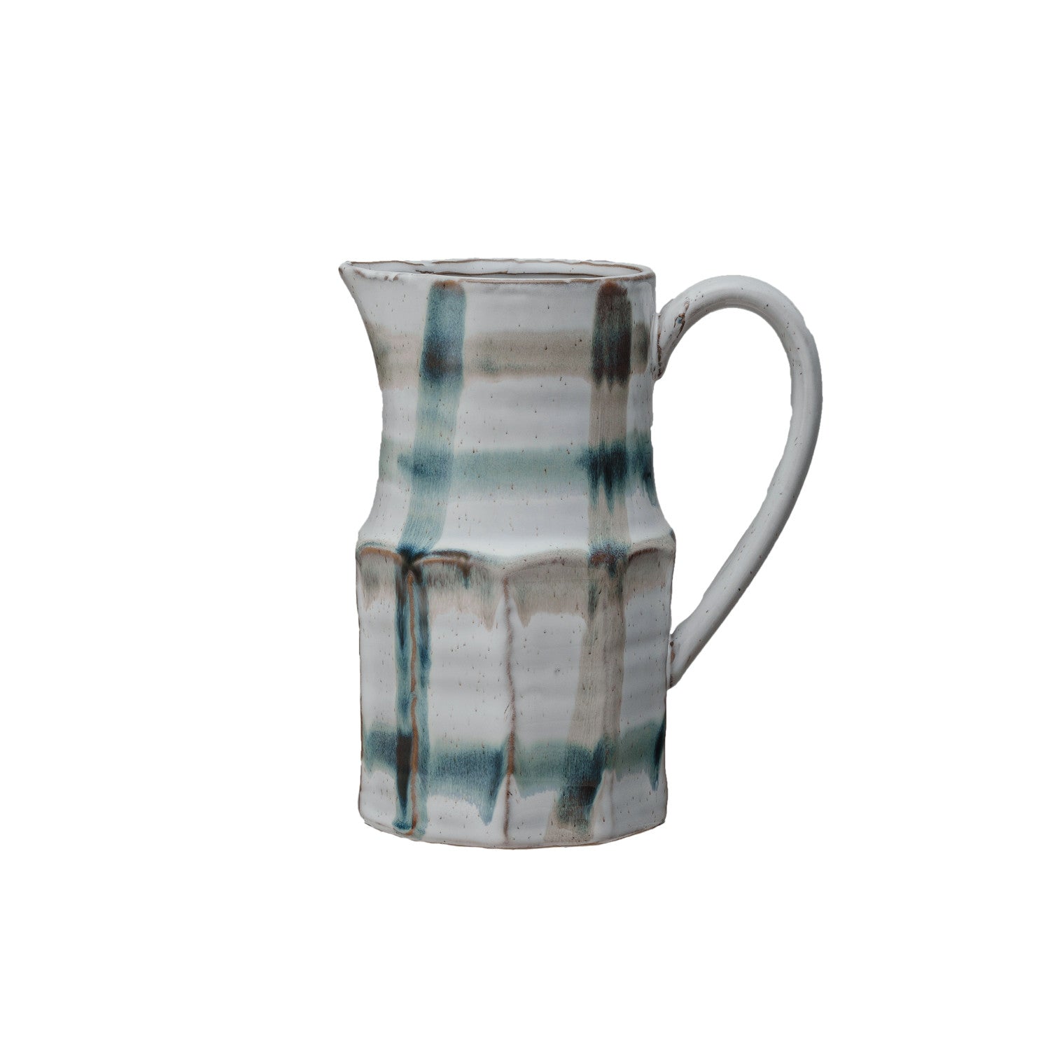 32 oz. Hand-Painted Stoneware Pitcher (Each One Will Vary)