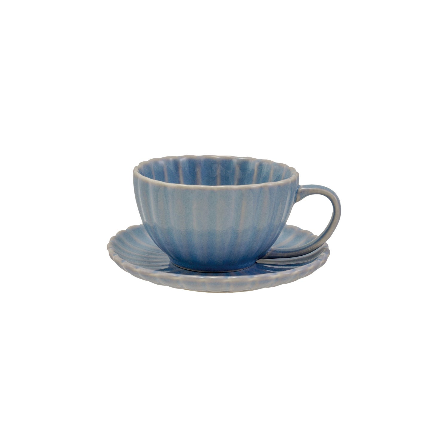  Saucer, Reactive Glaze, Set of 2 (Each One Will Vary)